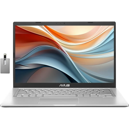 ASUS Vivobook 14" HD Student Laptop, Intel Core i3-1115G4, 16GB RAM, 512GB PCIe SSD, Intel UHD Graphics, Webcam, WiFi 5, Bluetooth, Silver, Win 11, with Hotface 32GB USB Card