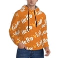 thumbnail image 2 of Sikiie Hello Fall Men's Hoodie, Essentials Hoodie, Sweatshirt, Pullover Hooded Sweatshirt for Men-4X-Large, 2 of 7