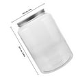 thumbnail image 2 of OULII Mason Jars Plastic For Dustproof Storage Clear Design Transparent 1Pcs, 2 of 8