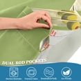 thumbnail image 4 of Yayeee Kitchen Valance Rod Pocket 54" x 18" Living Room Window Curtain, Martini with Olive, 4 of 6