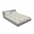 thumbnail image 2 of Dogs Fitted Sheet & Pillow Sham Set, Pattern with Little Purebred Puppy Dogs Bichon Pug Spitz Dachshund Poodle Shih Tzu, Decorative Printed 3 Piece Bedding Decor Set, Full, Multicolor, by Ambesonne, 2 of 2