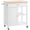 White 52, variant on White Kitchen Island Cart with Drawer and Storage Cabinet, Rolling Trolley Cart on Wheels for Small Space, 32.8L x 17.8W x 36H