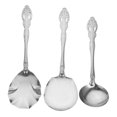 thumbnail image 4 of PAMINGONO Large Serving Spoon Set Made of Stainless Steel for Eating with Humanized Handle and Wide Applications Silver, 4 of 8