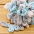 thumbnail image 3 of JubileeYarn Fun Finger Loops Yarn - Jumbo Polyester - 100g/Skein - Blue Grey White - 5 Skeins, 3 of 6