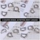 thumbnail image 4 of IDEANATEGRATE 10Ud Semicircular D Tipo Para Bolsa De Aleación De Zinc Resistencia Y Plata, 4 of 6