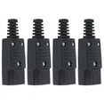 thumbnail image 1 of 4X Black IEC-320 C14 Male Plug AC Power Inlet Socket Connector 250V 10A,4 Inlet Socket,Black, 1 of 8
