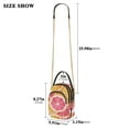 thumbnail image 2 of FORMRS Crossbody Bag for Women Quilted Travel Shoulder Cell Phone Purse with Chain Strap Handbag, Pink Grapefruit Slices, 2 of 7