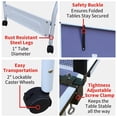 thumbnail image 3 of 9ft Foldable Table Tennis Table Complete Set-Includes Net,2 Premium Paddles,3 Balls for Home, 3 of 7