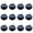 Black, variant on Happydeer 12Pcs Artificial Pumpkins Lightweight Durable Foam Pumpkins for Fall Wedding Thanksgiving Halloween Decor (Black)
