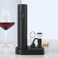 thumbnail image 2 of DERCLIVE Electric Wine Bottle Opener,Cordless  Automatic Wine Electric Wine Opener W/ Foil Cutter, Pourer and Aerator Vacuum Stoppers 4-in-1 Gift Set, 2 of 10