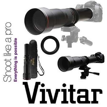 Vivitar Super 650-1300mm Telephoto Zoom Lens For Nikon D5500 D3400