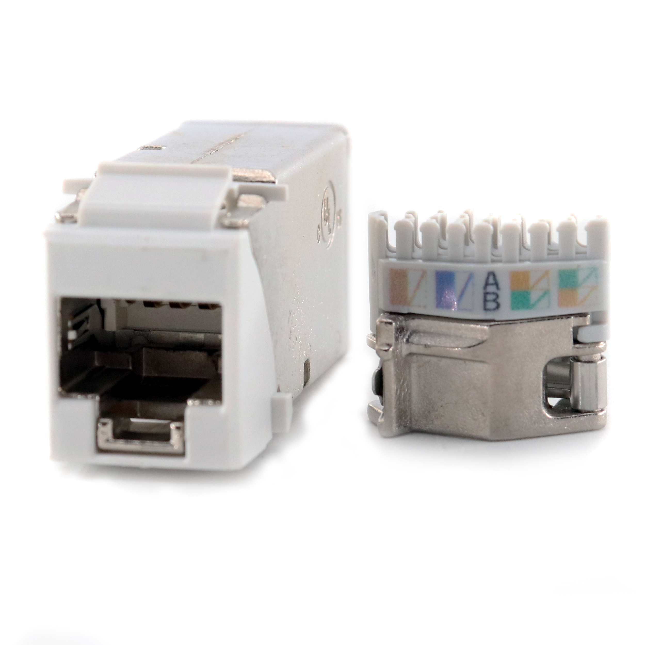 Siemon Z6ASK02 ZMAX Category6A Keystone Jack, Shielded, Cat6A, RJ45, ToolLess, White