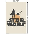 thumbnail image 3 of Star Wars: The Mandalorian - Mando and Sleeping The Child Illustration Wall Poster with Push Pins, 22.375" x 34", 3 of 5