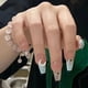 thumbnail image 4 of Paquete de 24 macarrones de sal marina, uñas transparentes con diamantes, uñas postizas largas, chips de decoración de uñas con forma de estrella y luna, 4 of 5