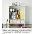 thumbnail image 5 of Yamazaki Home Concealable Spice Rack, White, Steel, No Assembly, 5 of 7