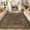 Brown, variant on GlowSol 2x6 Washable Border Runner Rug, Soft Low Pile Non-Slip Area Rug for Hallway Entryway Kitchen Bedroom Living Room, Brown