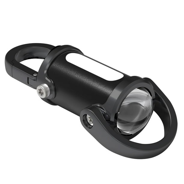 Mini LED COB Linterna llavero recargable por USB, luz de trabajo para acampar (negra)