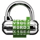 thumbnail image 1 of Locker Lock Master Lock 1534D Configura tu propia combinación de palabras, 1 of 7