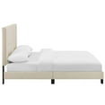 thumbnail image 3 of Melanie King Tufted Button Upholstered Fabric Platform Bed - Beige, 3 of 5