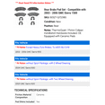 thumbnail image 2 of Rear Brake Pad Set - Compatible with 2003 - 2006 GMC Sierra 1500 2004 2005, 2 of 2