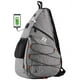 thumbnail image 1 of Bolso grande tipo Sling Bag: Mochila cruzada para el hombro, informal y práctica, con puerto USB para portátil 14【19.6”X12.5”X5.5”】 (gris grande), 1 of 3