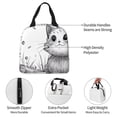 thumbnail image 5 of Lsque Cute Cat Meadow Sketch Pattern Lunch Bag Women/Men Insulated Lunch Box,Small Leakproof Cooler Food Lunch Containers Reusable High Capacity Lunch Tote Bags, 5 of 6