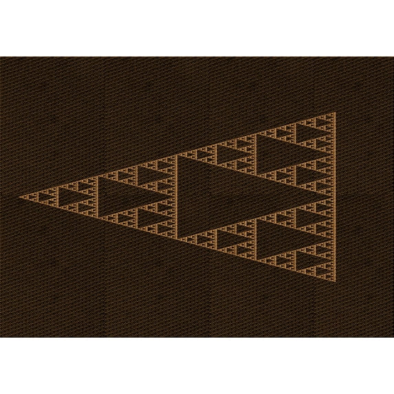 Ahgly Company Indoor Rectangle Patterned Blood Red Brown Area Rugs, 2' x 4'