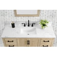 thumbnail image 2 of Hardin 48" Single Bathroom Vanity, 49" W x 19" D x 34.5" H, Carrara White Quartz Top, Sink & Backsplash, Light Wood, MDF, Pre-Assembled, 5 Soft-Close Drawers & 2 Doors, Adjustable Feet, 2 of 9