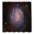 thumbnail image 3 of Ambesonne Galaxy Shower Curtain, Stardust View in Space, 69"Wx84"L, Black Red Grey, 3 of 5