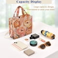 thumbnail image 5 of FORMRS Womens Corduroy Tote Bag Crossbody Shoulder Handbag with Pocket, Abstract Orange Flowers, 5 of 7