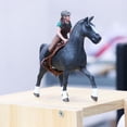 thumbnail image 3 of de animal coleccionable de en miniatura Adornos desmontables Mini caballo de granja con de para niños, 3 of 9