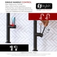 thumbnail image 2 of Stylish 17 ¼" Ht Single Handle Matte Black Pull Down Kitchen Faucet K-141N, 2 of 11