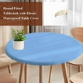 thumbnail image 6 of Grunge Street Style Painting Brush Print Ombre Design Illustration,Fitted Tablecloth with Elastic Edged,Round Table Cloth for Dining Table,Waterproof Oil Proof Table Cover for Indoor Outdoor 45"-54", 6 of 9
