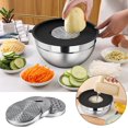 thumbnail image 2 of Zmleve Stainless Steel Mixing Bowls - Durable metal mixing bowls for the kitchen, 6 different sizes (with black lids), 2 of 8