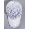 thumbnail image 4 of CoCoMangos Rhinestone Baseball Cap Diamond Women Men Sequins Sports Sun Visor Cap Mesh Outdoor Trucker Travel Hat, 4 of 5