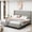 Light Gray, variant on GDF Studio King Size Chenille Upholstered Bed with High Headboard & Wood Slat Support, Ivory White