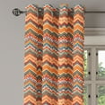 thumbnail image 2 of Ambesonne Colorful Grommet Curtain, Chevron Zig Zag, 50" x 120", Multicolor, 2 of 6