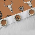 thumbnail image 4 of Feelyou Brown Western Bohemian Black Out Curtains, Hippie Skeleton Print Curtains Pack of 2 (42x63 Each), Cartoon Cowgirl Cactus Bedroom Curtains, Blackout Curtains Bedroom Decor, 4 of 6