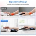 thumbnail image 5 of TECKNET BASICS Cloud Ergonomic Mouse Pad with Wrist Rest, Memory Foam Support & Non-Slip Base for Pain Relief, Office & Gaming， Black, 5 of 8