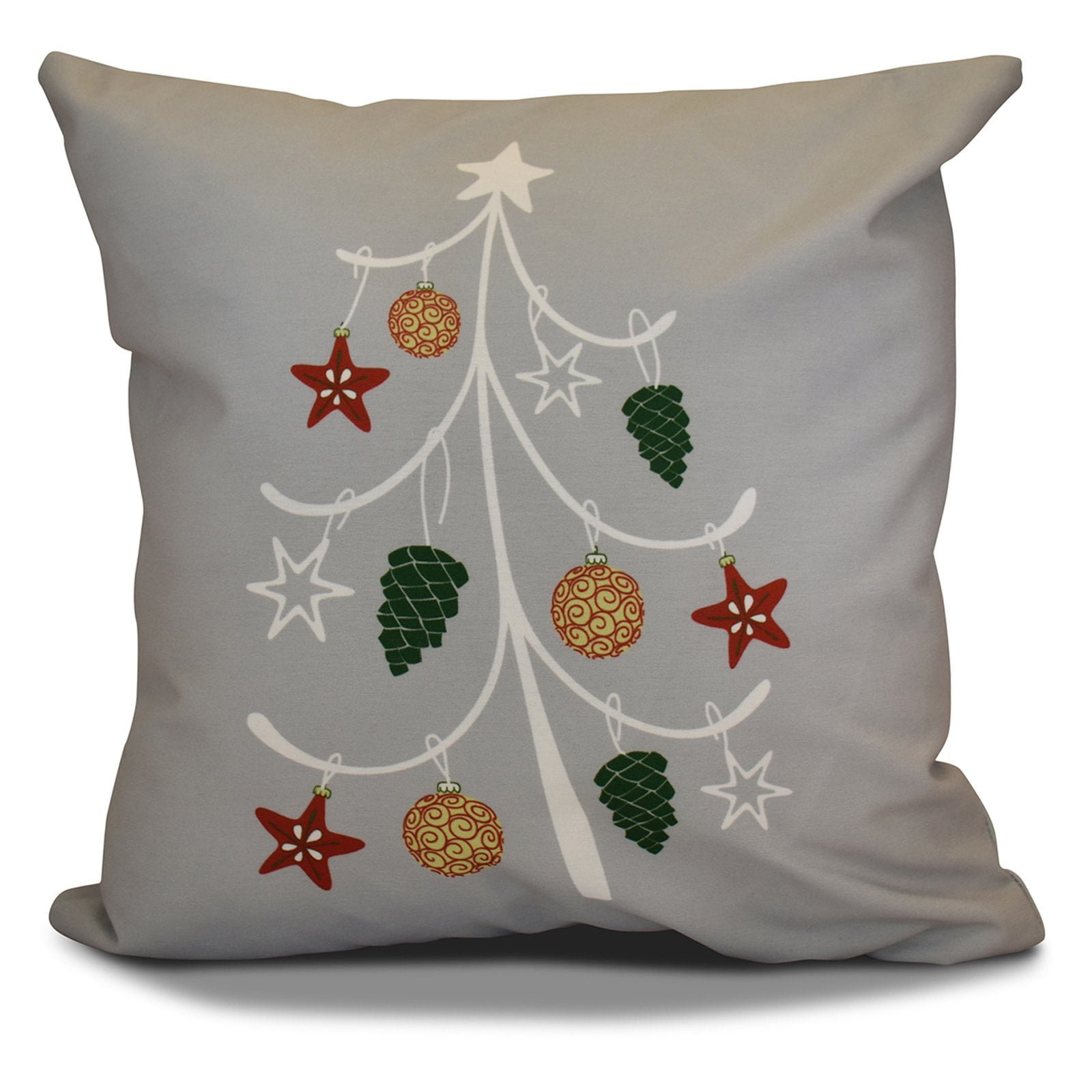 Simply Daisy 16" x 16" Pinecone Tree Geometric Print Pillow