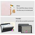 thumbnail image 6 of SUGARMOM  Expanding File Folder 13 Pockets with Zipper Closure  TRANBO Letter/A4 Size Plastic Portable Document Organizer (Black), 6 of 6