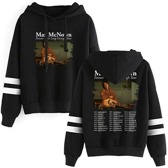 Max McNown The Forever Ain’t Long Enough Tour Pullover Hoodie Long Sleeve Pocketless Women Men Sweatshirt Fashion Clothes