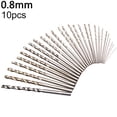 thumbnail image 4 of Soumake 10Pcs/Set 0.3Mm-3Mm Mini Micro Hss Spiral Twist Drill Bit Drilling Tool Set Practical, 4 of 8