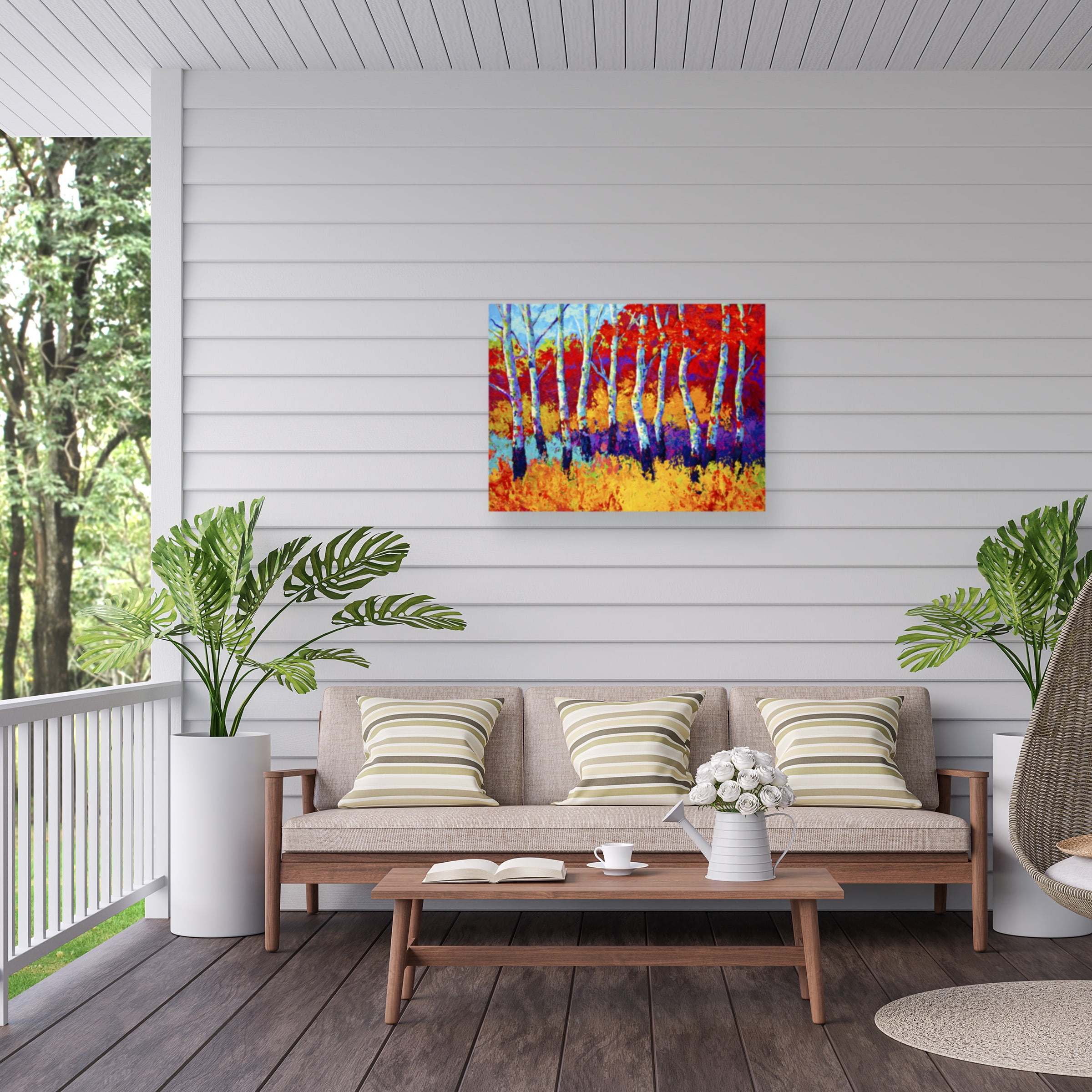 Marion Rose 'Autumn Riches' Outdoor Canvas 18x24
