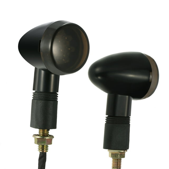 One Pair of Motorcycle Turn Signal for Cafe Racer Custom Universal