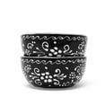 thumbnail image 4 of Encantada Poterie Artisanale 5.5 Pouces Ensemble de 2 Bols Encre, 4 of 7