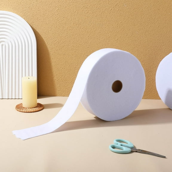 UPOUART White Nonwoven Batting Roll for Quilting, Flexible and Absorbent Fabric Material for Sewing and Craft Projects