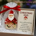 thumbnail image 5 of Little Pocket Christmas Hug (with Heartwarming Card and Organza Bag), New Mini Christmas Hug Cards, Resin Pocket Comfort Santa Claus Hug, Emotional Support Pockets Gift, for Family, Friends, 5 of 8