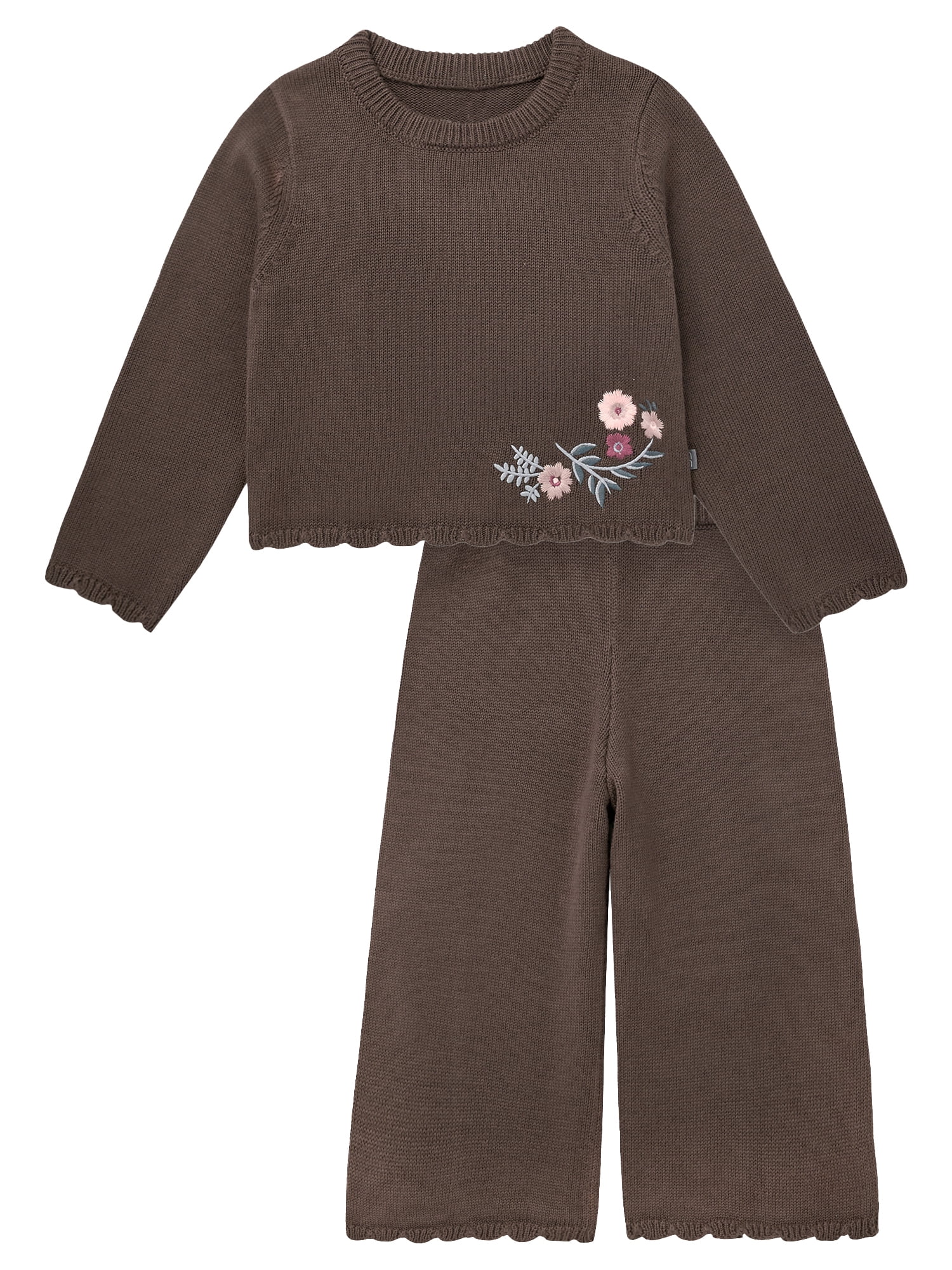 Modern Moments by Gerber Toddler Girl Novelty Embroidered Outfit Set, Sizes 12 Months - 5T