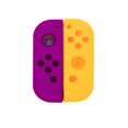 thumbnail image 1 of Coque de Boîtier de Remplacement pour Manette Nintendo Switch Joy-Con - Jaune / Violet, 1 of 3